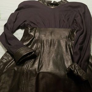 Black Leather Dress